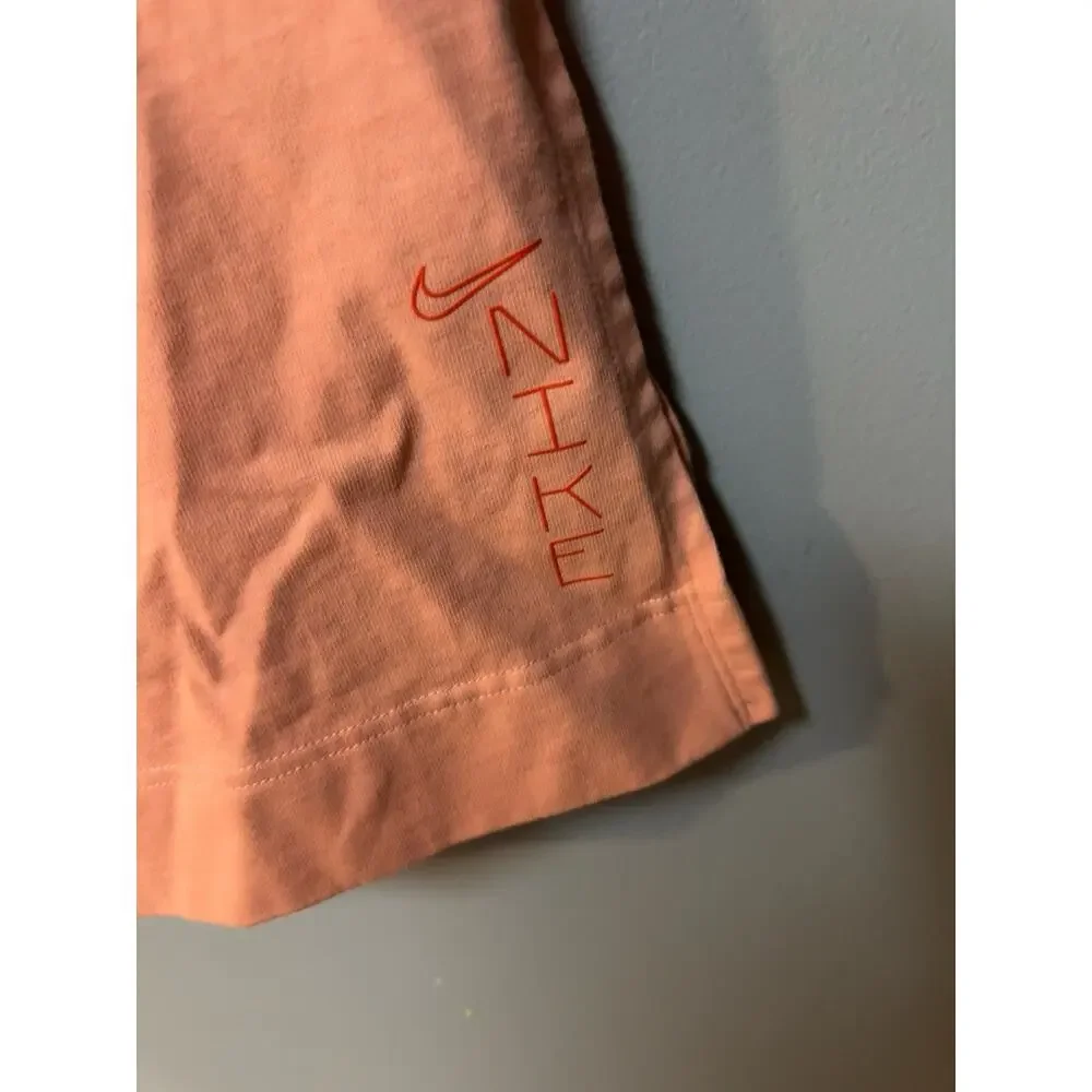 Nike Womens Medium White Peach Colorblock Slip Dress Beach Cover Up Midi M